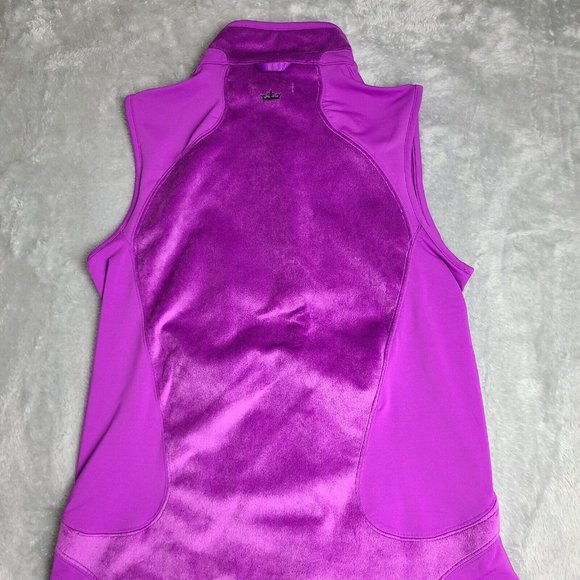 Peter Millar Warmth Women's Size Small Performance Purple Fleece Vest MSRP 139 - Picture 7 of 10